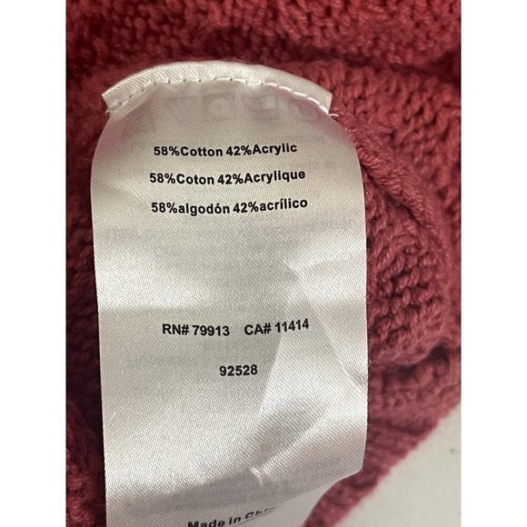 Motherhood Maternity Sweater Cowl Neck Cotton Blend Coral Pink Small - Picture 5 of 8